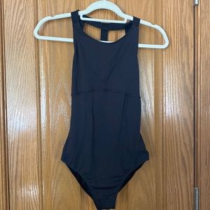 Black ballet leotard